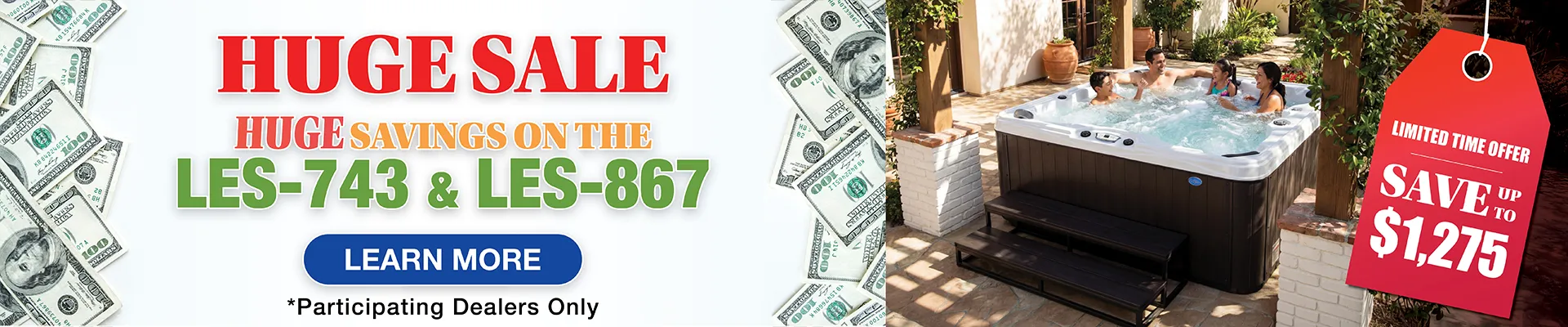 Calspas hot tub being used in a family setting - Cicero